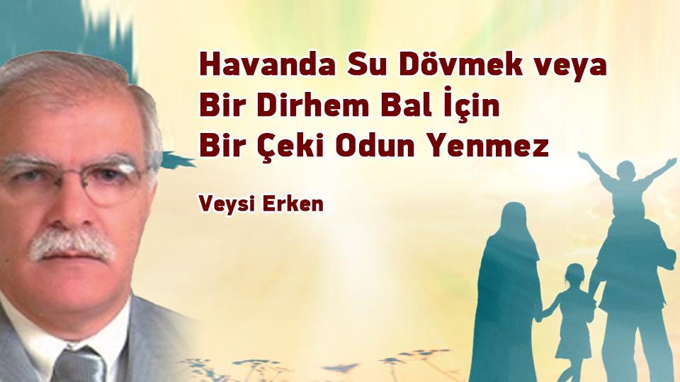 Kutuplaşma mı, kutuplaştırma mı, yoksa ortak paydada buluşma mı? / Veysi ERKEN / Havanda Su Dövmek Veya Bir Dirhem Bal İçin Bir Çeki Odun Yenmez / Veysi Erken