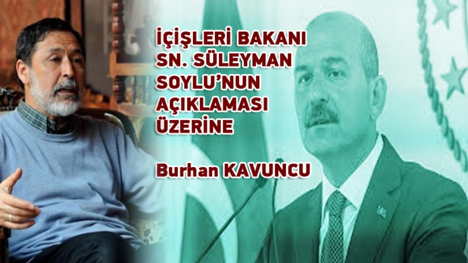 Uygurların Ankara’daki temaslarında son durum! MHP’den red… / İÇİŞLERİ BAKANI SN. SÜLEYMAN SOYLU’NUN AÇIKLAMASI ÜZERİNE / Burhan KAVUNCU