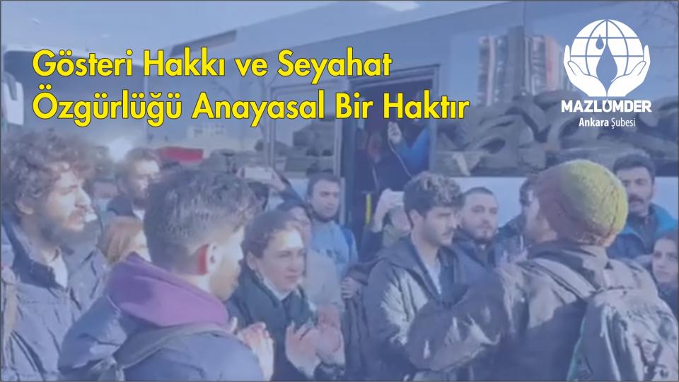 "İnsan Hakları Okulu" Seminerleri Devam Ediyor / Mazlumder:Gösteri Hakkı ve Seyahat Özgürlüğü Anayasal Bir Haktır