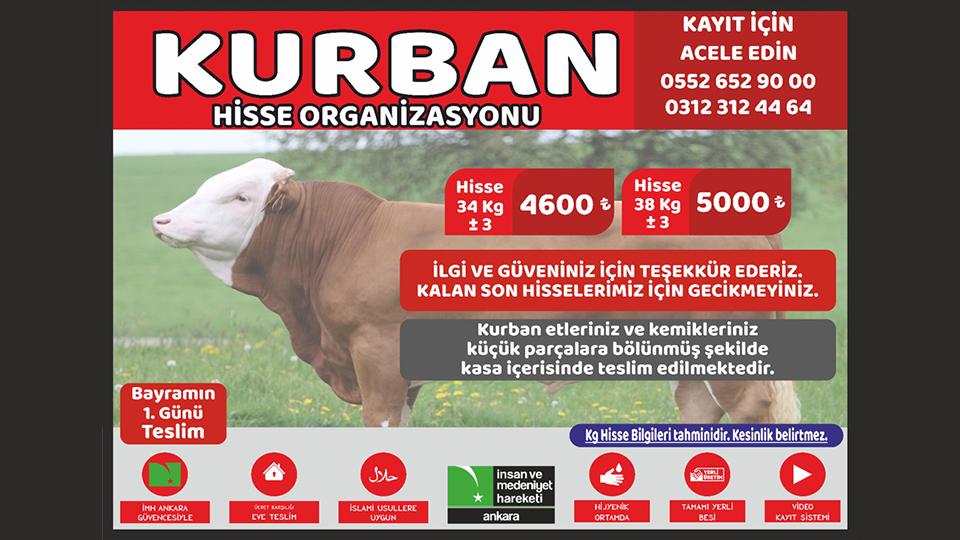 İMH Ankara 'Bizi nasıl bir gelecek bekliyor?'  paneli düzenledi / İnsan ve Medeniyet Hareketi Ankara kurban organizasyonu yapıyor.