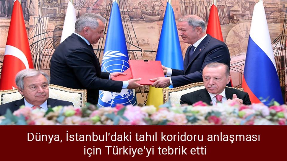 Gazze'de İsrail protesto edildi / Dünya, İstanbul'daki tahıl koridoru anlaşması için Türkiye'yi tebrik etti