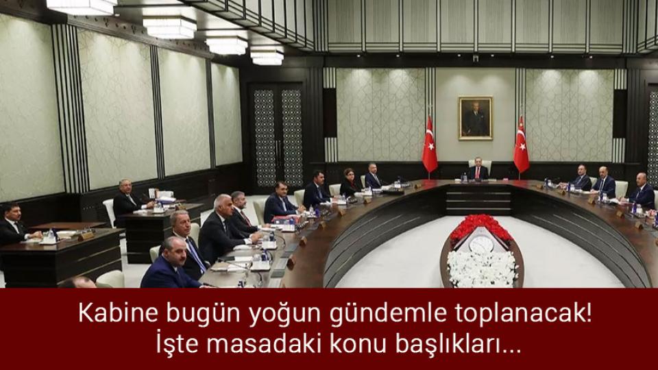 Mazlumder: Çevik Bir'e rapor veren Adli Tıp, diğer hasta mahkumlara vermiyor; kararlar bağımsız değil! / Kabine bugün yoğun gündemle toplanacak! İşte masadaki konu başlıkları...