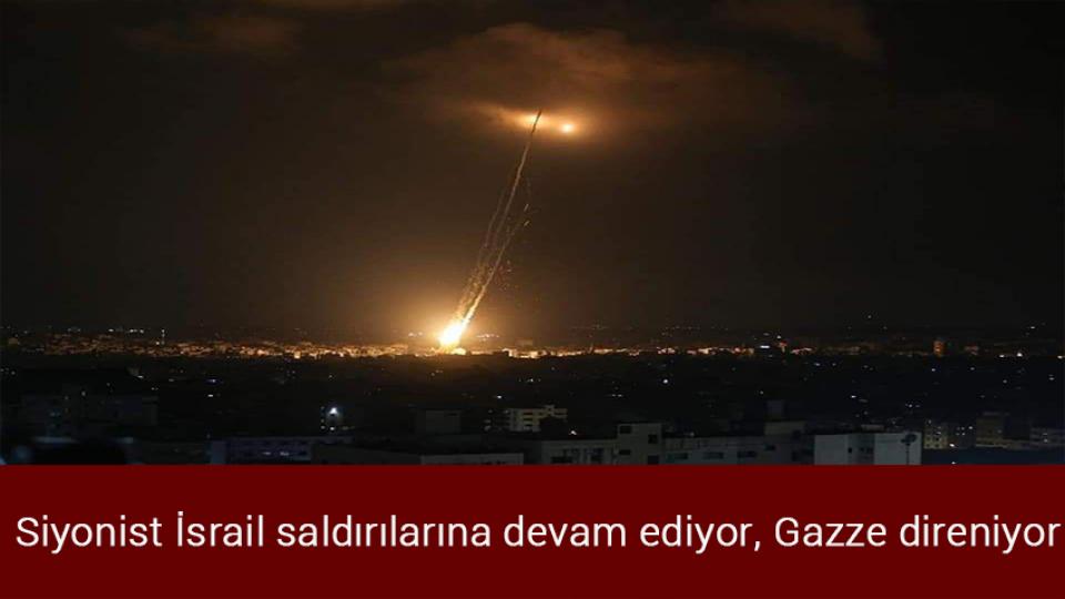 Gazze'de şehid sayısı 41'e yükseldi / Siyonist İsrail saldırılarına devam ediyor, Gazze direniyor