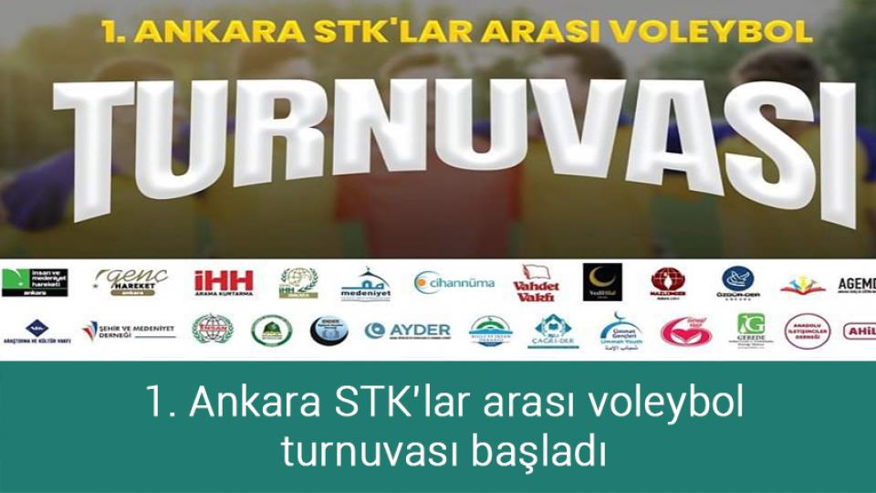 1. Ankara STK'lar Arası Voleybol Turnuvası’nda sona gelindi / 1. Ankara STK’lar arası voleybol turnuvası başladı