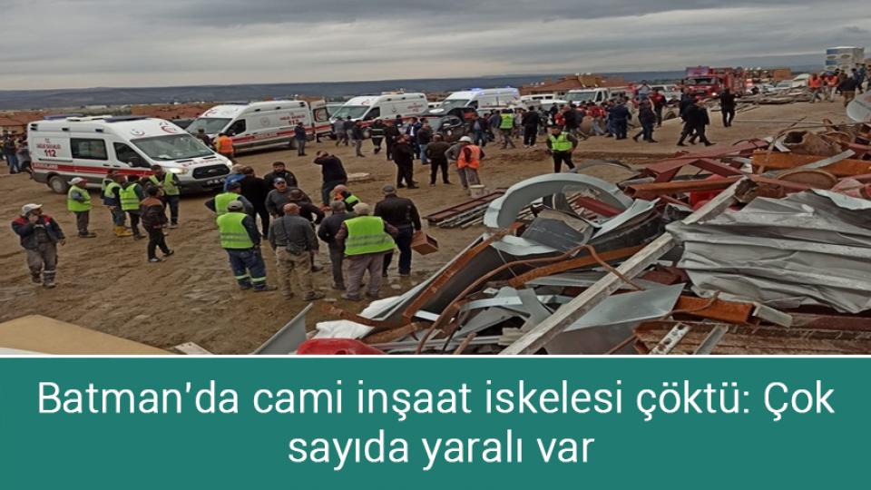 Vatandaş elektrik faturasını ödeyemiyor / Batman'da cami inşaat iskelesi çöktü: Çok sayıda yaralı var