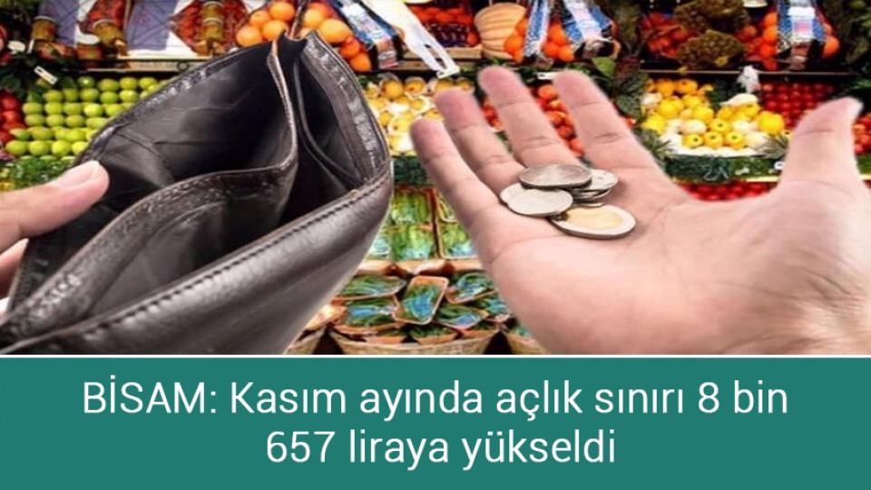 Merkez Bankası politika faizini 150 baz puan indirdi / BİSAM: Kasım ayında açlık sınırı 8 bin 657 liraya yükseldi