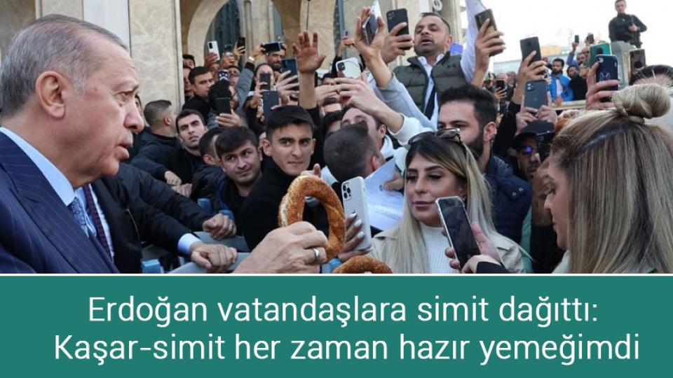 Gazze'de halk direnişe destek için toplandı / Erdoğan vatandaşlara simit dağıttı: Kaşar-simit her zaman hazır yemeğimdi