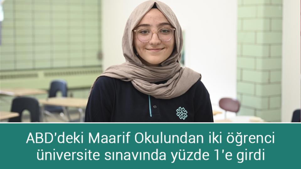 BM: Suriye'ye insani yardımlar kesilirse milyonlarca insan mağdur olacak / ABD'deki Maarif Okulundan iki öğrenci üniversite sınavında yüzde 1'e girdi