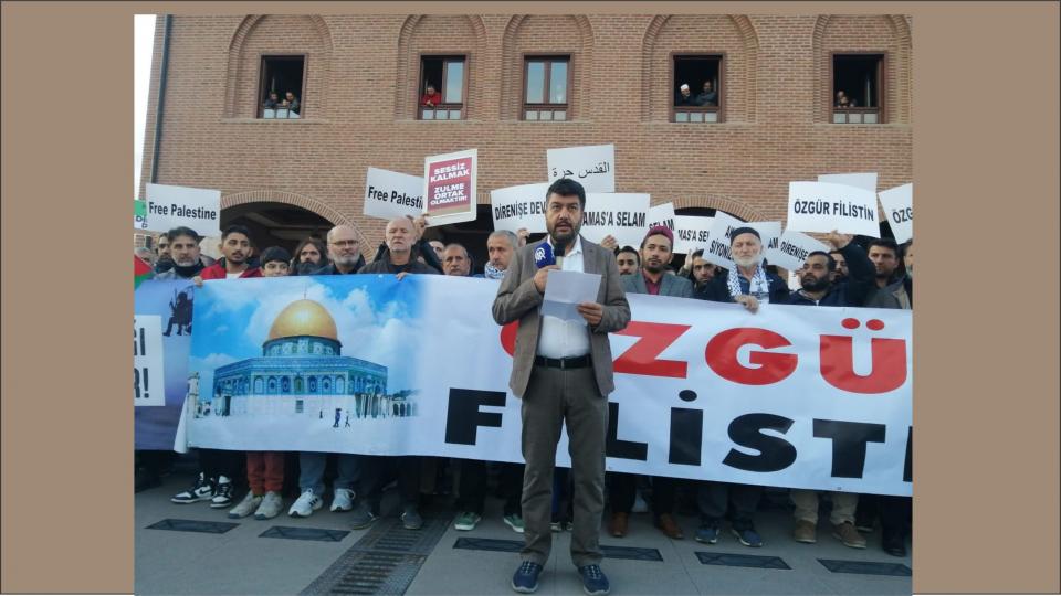 MAZLUMDER'den İsrail çetesine suç duyurusu / Filistin için Ankara’da sabah namazı sonrası STK'lar bir araya geldiler..