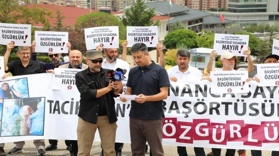 MAZLUMDER Ankara Şube Osman Yurt ile Devam Dedi.. / Mazlumder Ankara ve İstanbul'da Tacikistan'daki başörtüsü yasağı protesto etti