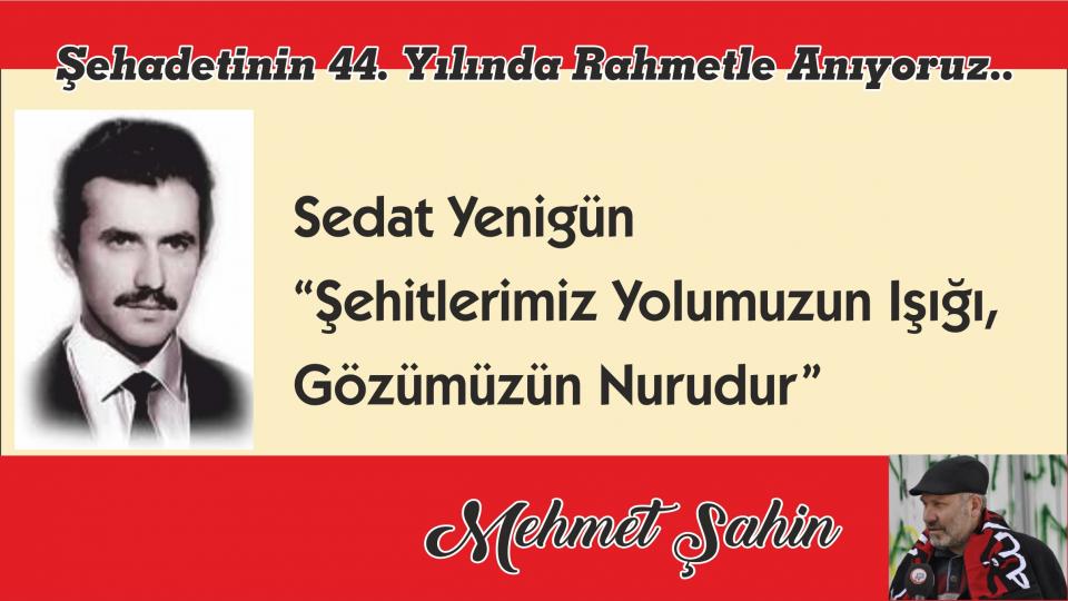 “Şehitlerimiz Yolumuzun Işığı, Gözümüzün Nurudur”|Mehmet Şahin