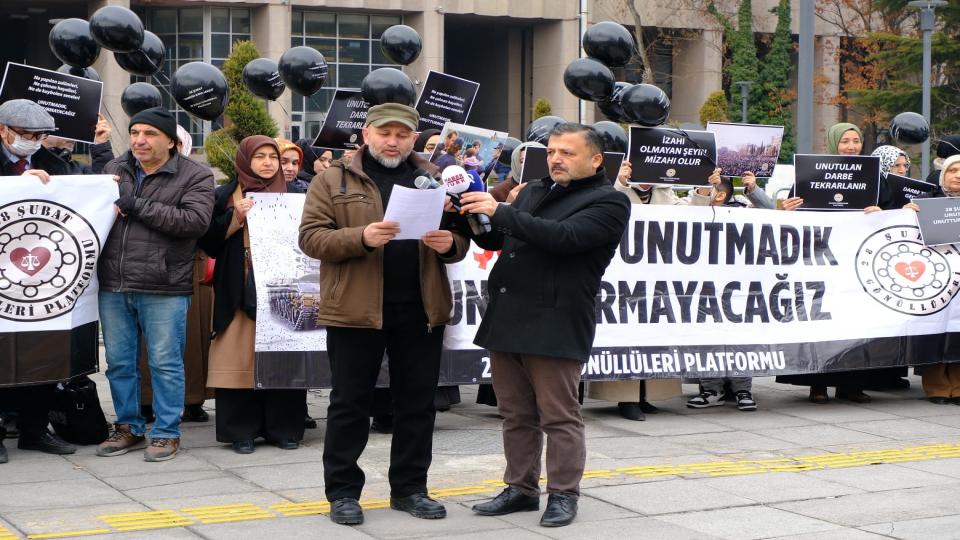 Anfidap'tan Ankara'da Refah Sınır Kapısı Açılsın Eylemi.. / 28. Yılında 28 Şubat Darbecileri Protesto Edildi..