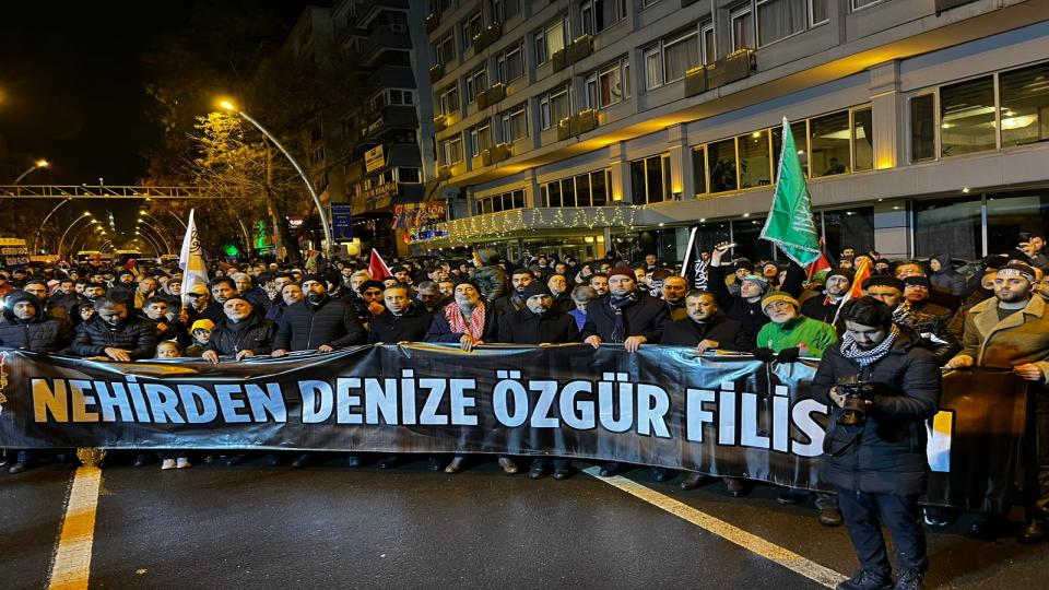ANFİDAP: Bakü'de yapılması planlanan Avrupa hahamlar buluşması kabul edilemez / Ankara'da Yağmura Rağmen Zulme Karşı Filistin Yürüyüşü