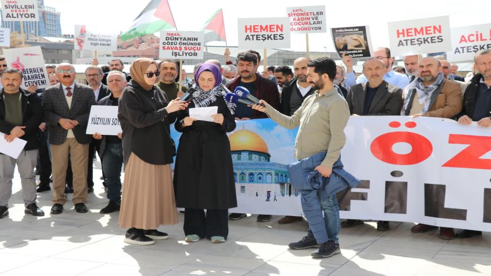 KALBURÜSTÜ ZEVATIN GAZZE İMTİHANI|NEVZAT ÖYLEK / Filistin Dayanışma Platformundan Gazzeye Destek Eylemi..