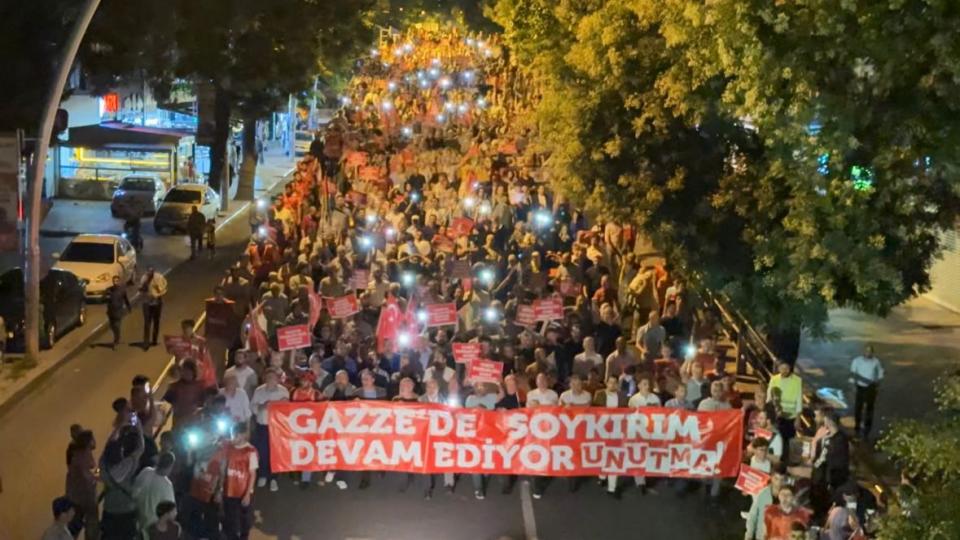 ANFİDAP’tan Filistin İçin Adalet Yürüyüşü / ANFİDAP: Vanaları Kapatın.. İsrail'e Cansuyu Olmayın!