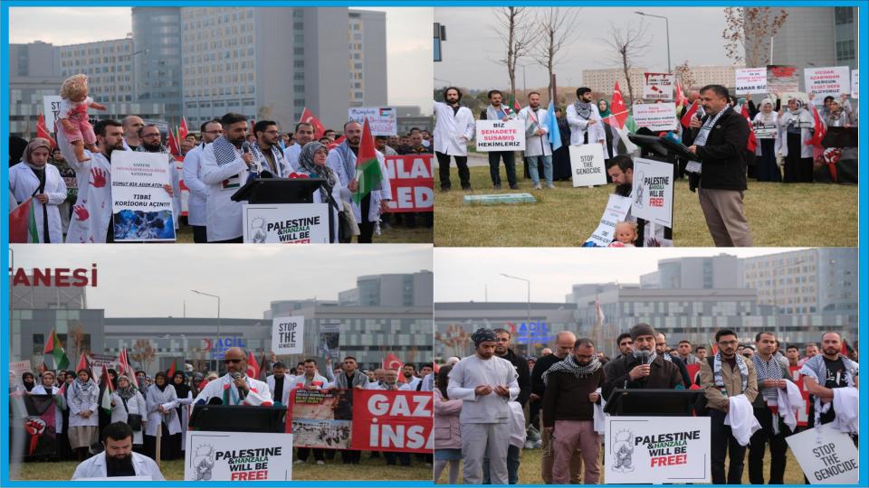 ANFİDAP’tan Filistin İçin Adalet Yürüyüşü / Ankara'da Sağlık Çalışanları ve Anfidap'tan Gazze'ye 'Tıbbi Koridor' Açılsın Yürüyüşü