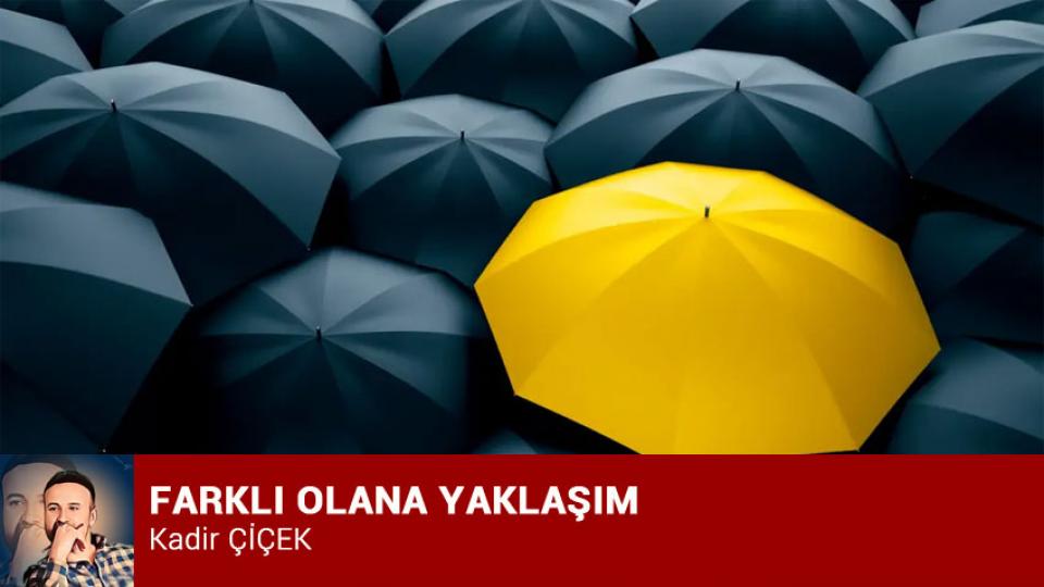 KADİR ÇİÇEK / Kavramı Taş Diye Atanlar / FARKLI OLANA YAKLAŞIM / Kadir ÇİÇEK