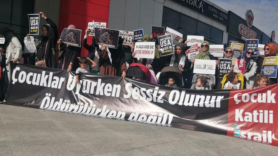 Filistin Dayanışma Platformundan “Refah Sınır Kapısı Açılsın”Eylemi! / Ankara'da Filistin Dostu Anneler, Birleşmiş Milletler ve Unicef'i Harekete Çağırdı..