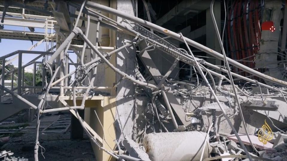 İlk kez: Katar'da vurulan ABD üssünden görüntüler!