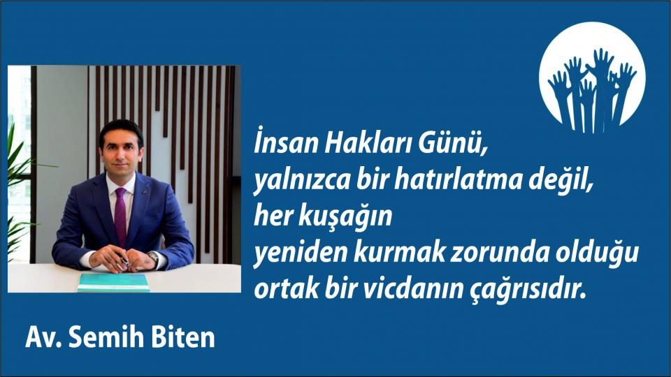 MAZLUMDER:SOYKIRIMCI İSRAİL'İN LÜBNAN'A YÖNELİK SALDIRILARI TEPKİSİZLİKTEN GÜÇ ALMAKTADIR / İnsan Hakları Günü Vesilesiyle|Av. Semih Biten