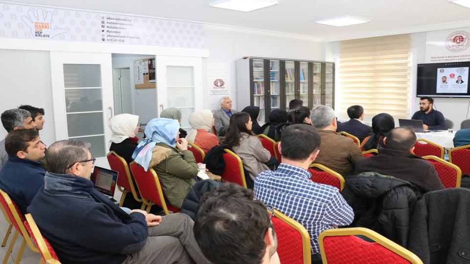 Mazlumder Ankara Firas İsmail Kassap'ın Irak'a idesinin durdurulmasını istedi / "İnsan Hakları Okulu" Seminerleri Devam Ediyor
