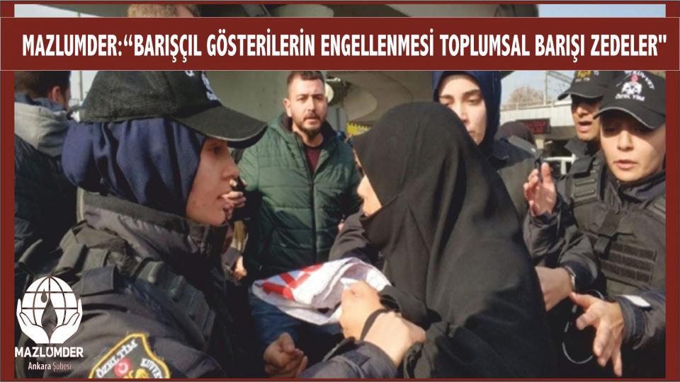 Mazlumder Ankara Firas İsmail Kassap'ın Irak'a idesinin durdurulmasını istedi / MAZLUMDER Ankara: Barışcıl Gösterilerin Engellenmesi Hukuk Devletini  Zedeler, Ülke barışını Olumsuz Etkiler!