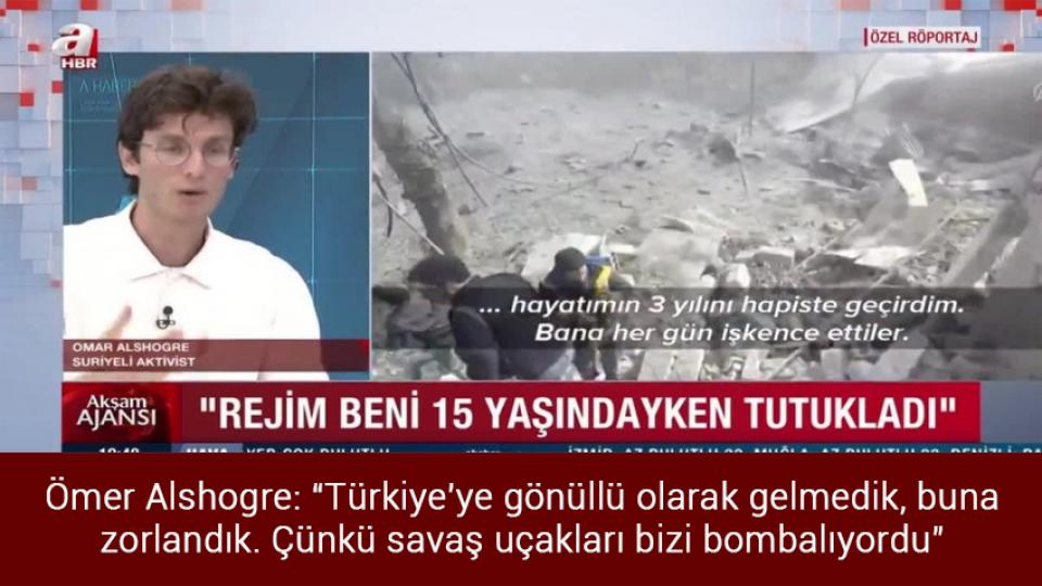 Üçüncü ittifak geliyor iddiası! / Ömer Alshogre: “Türkiye'ye gönüllü olarak gelmedik, buna zorlandık. Çünkü savaş uçakları bizi bombalıyordu”