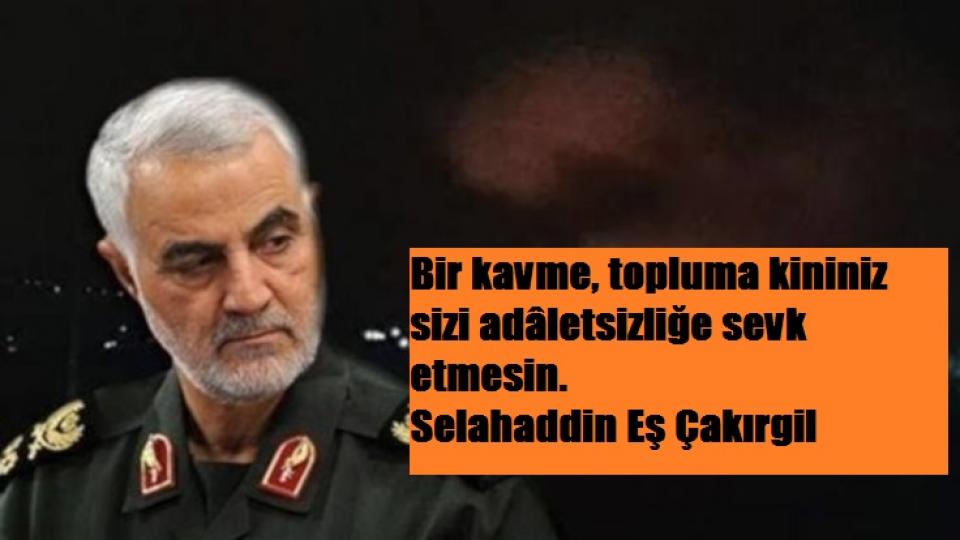 Selahaddin Eş:Her Türlü Irkçı Yaklaşım, Şeytan Askerliğine Soyunmaktır! / Selahaddin Eş: "Bir kavme, topluma kininiz sizi adâletsizliğe sevk etmesin ilkesini" unutmayalım